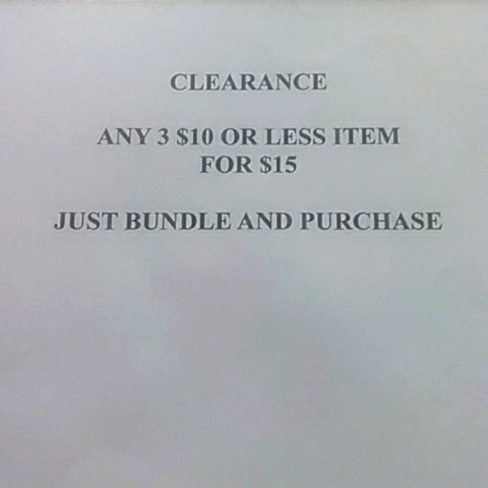BUNDLE SALE